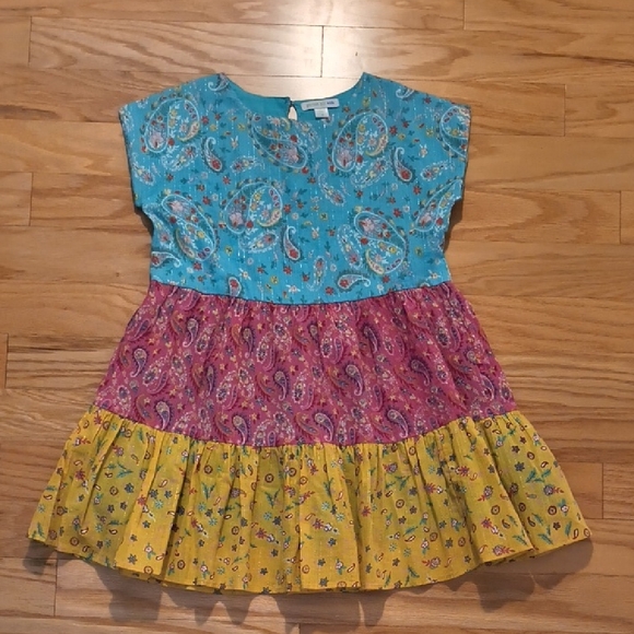 Garnet Hill Kids, Paisley Tiered Dress, Girls Size 8, EUC - Picture 1 of 7